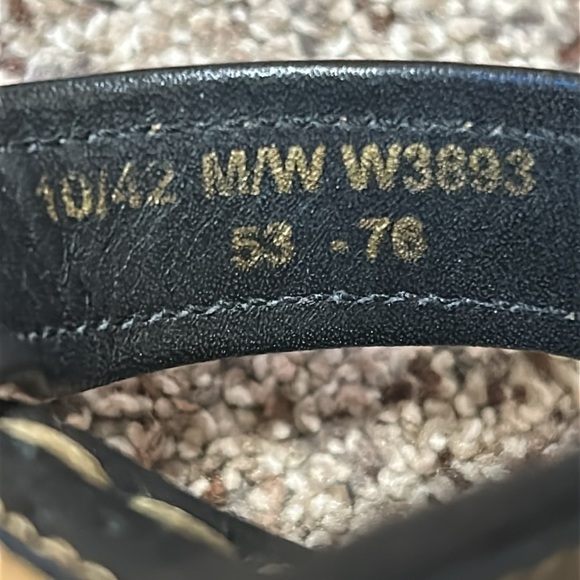 Born Drilles British Black Leather Espadrilles Wedge Sandals Slip On size 10 - Picture 7 of 12